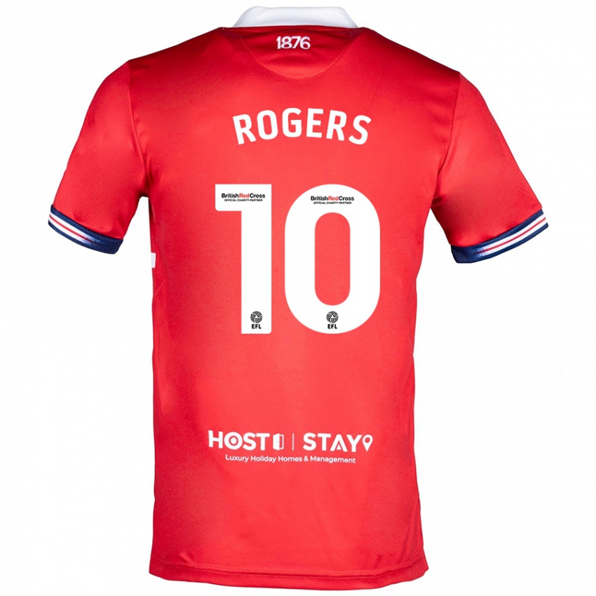 Damen Morgan Rogers #10 Rot Heimtrikot Trikot 2023/24 T-Shirt Österreich