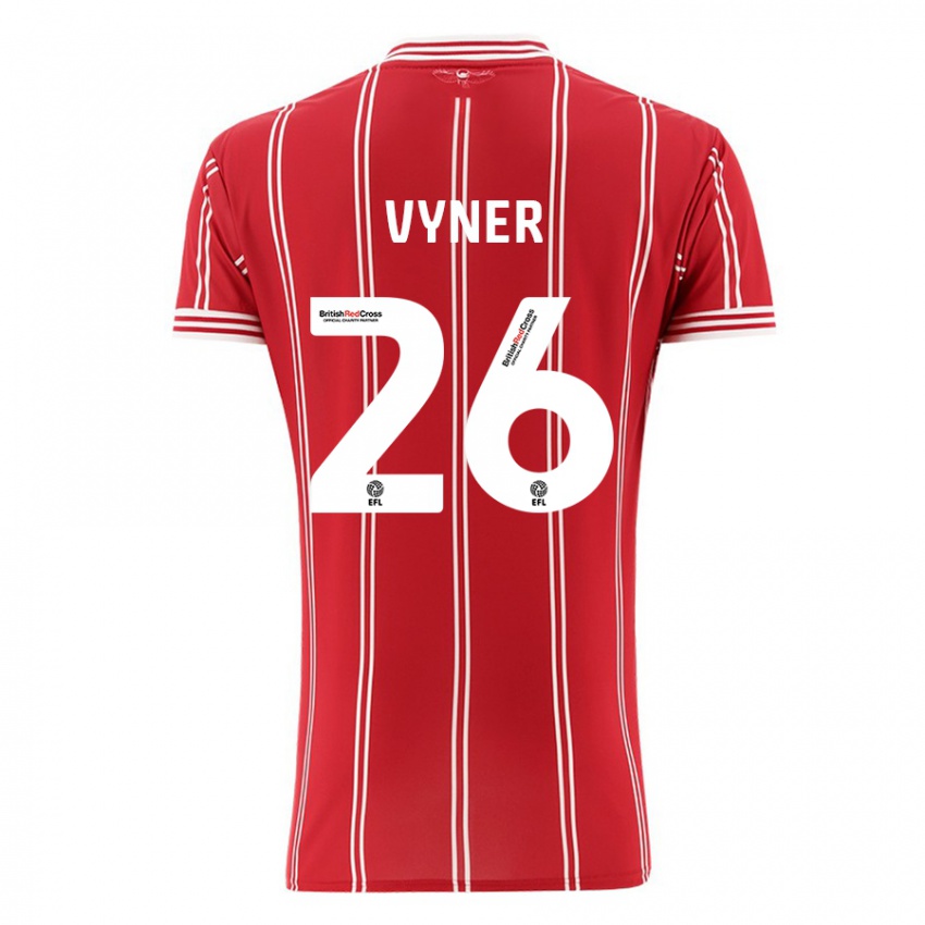 Damen Zak Vyner #26 Rot Heimtrikot Trikot 2023/24 T-Shirt Österreich