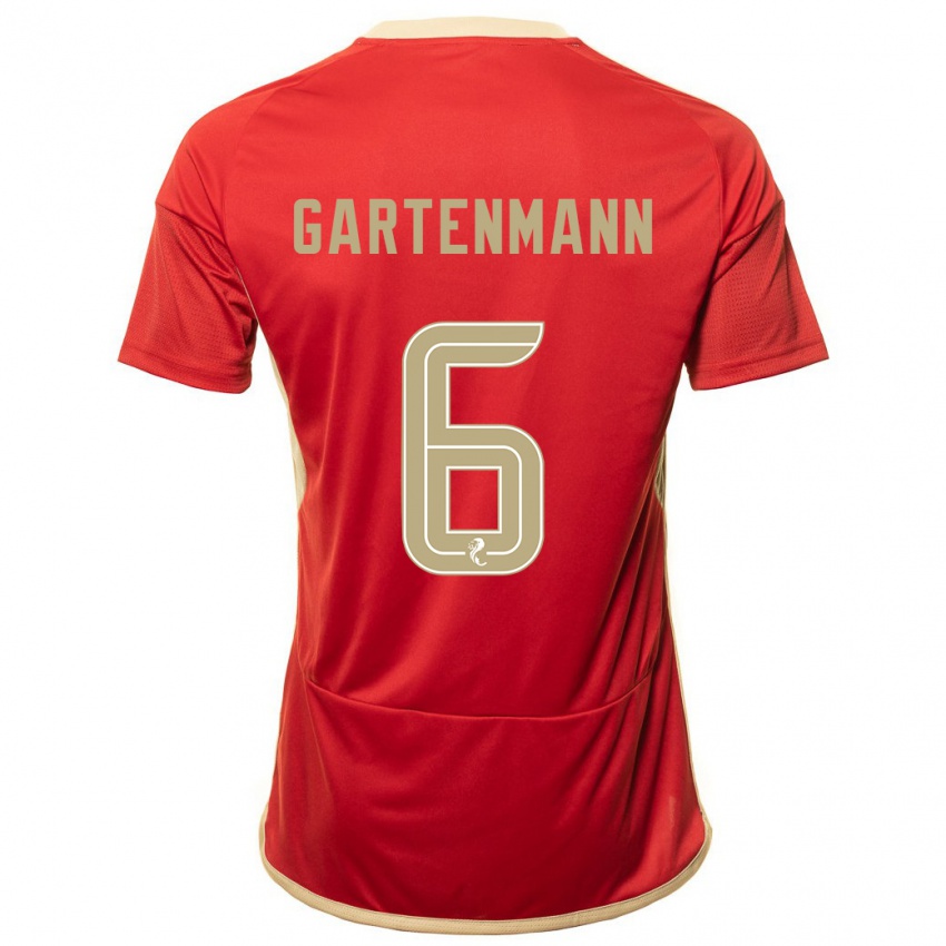 Damen Stefan Gartenmann #6 Rot Heimtrikot Trikot 2023/24 T-Shirt Österreich