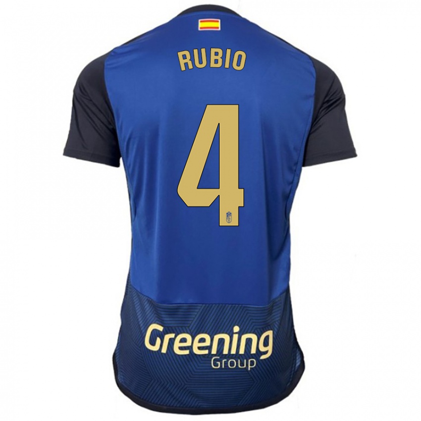 Damen Miguel Rubio #4 Marine Auswärtstrikot Trikot 2023/24 T-Shirt Österreich