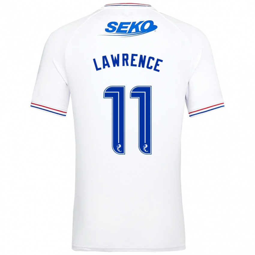 Damen Tom Lawrence #11 Weiß Auswärtstrikot Trikot 2023/24 T-Shirt Österreich