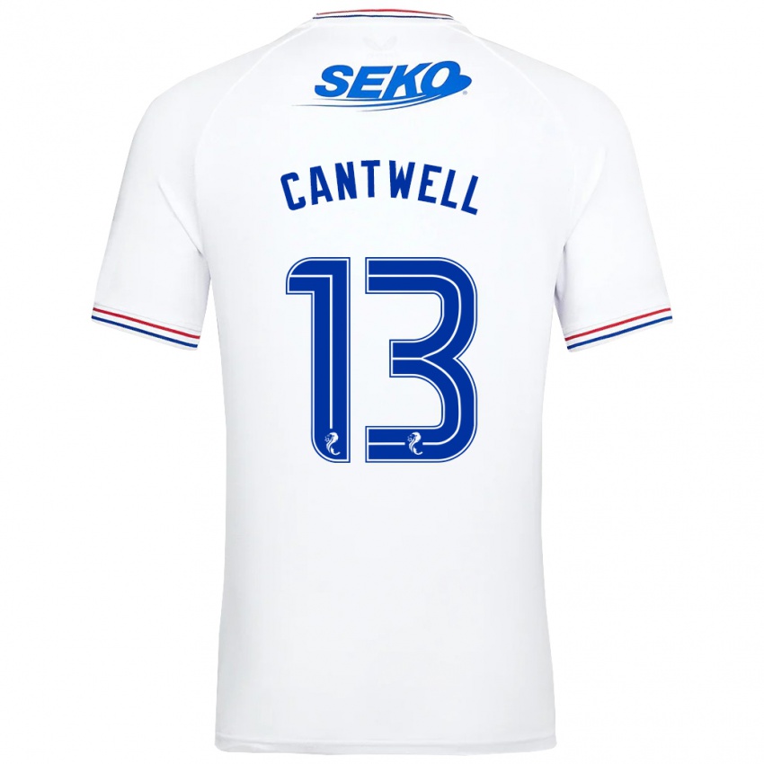 Damen Todd Cantwell #13 Weiß Auswärtstrikot Trikot 2023/24 T-Shirt Österreich