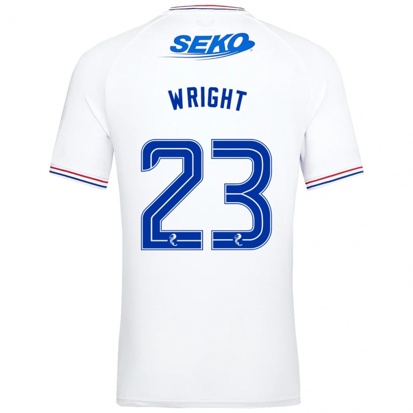 Damen Scott Wright #23 Weiß Auswärtstrikot Trikot 2023/24 T-Shirt Österreich
