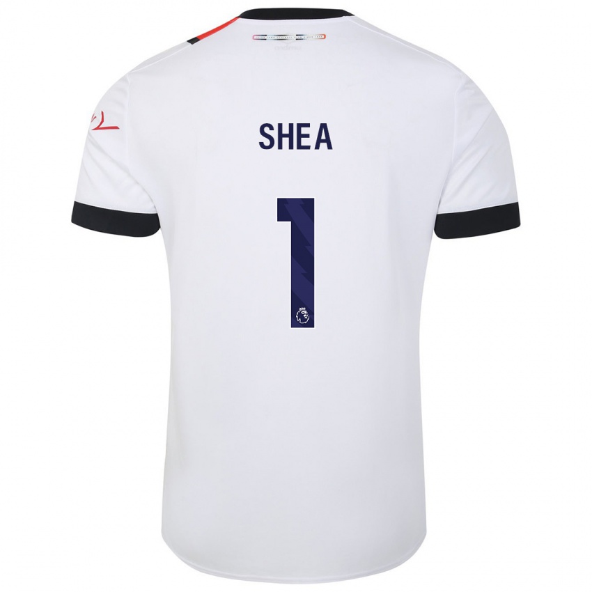 Damen James Shea #1 Weiß Auswärtstrikot Trikot 2023/24 T-Shirt Österreich