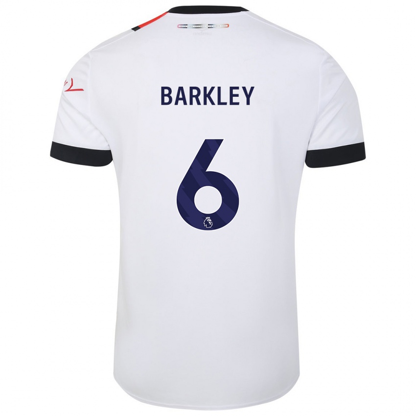 Damen Ross Barkley #6 Weiß Auswärtstrikot Trikot 2023/24 T-Shirt Österreich