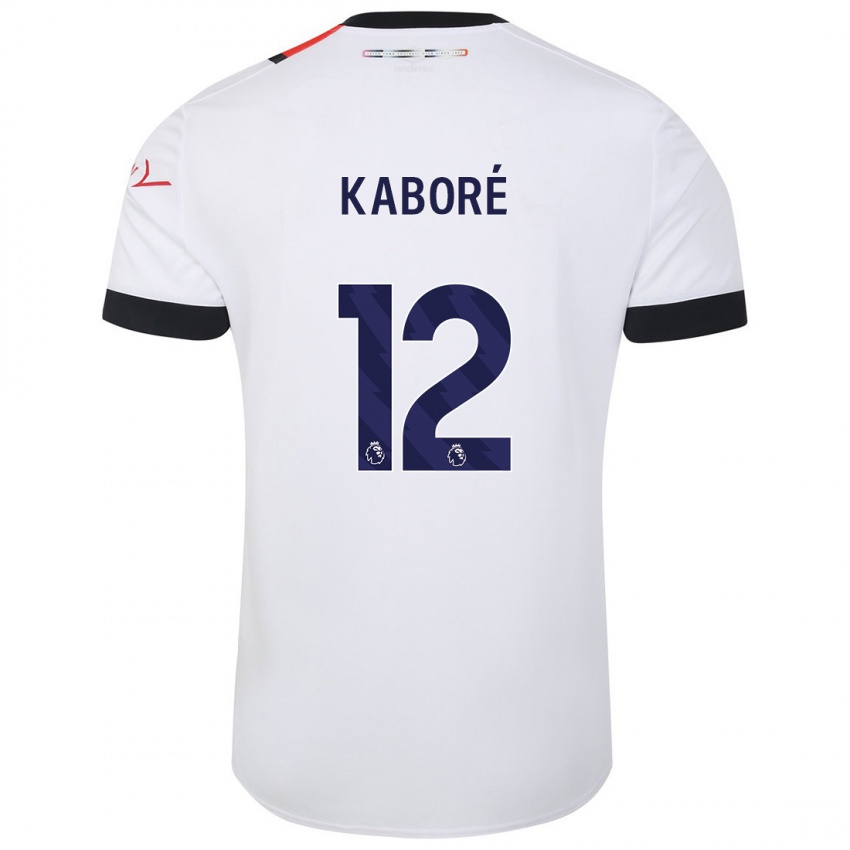 Damen Issa Kabore #12 Weiß Auswärtstrikot Trikot 2023/24 T-Shirt Österreich