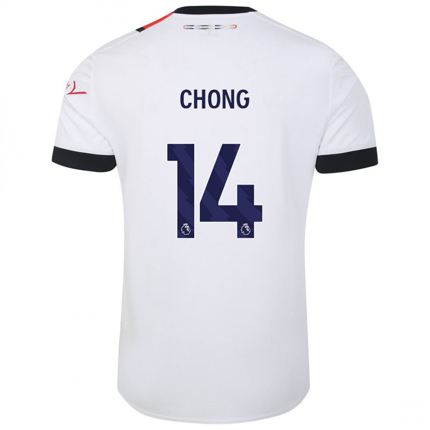 Damen Tahith Chong #14 Weiß Auswärtstrikot Trikot 2023/24 T-Shirt Österreich