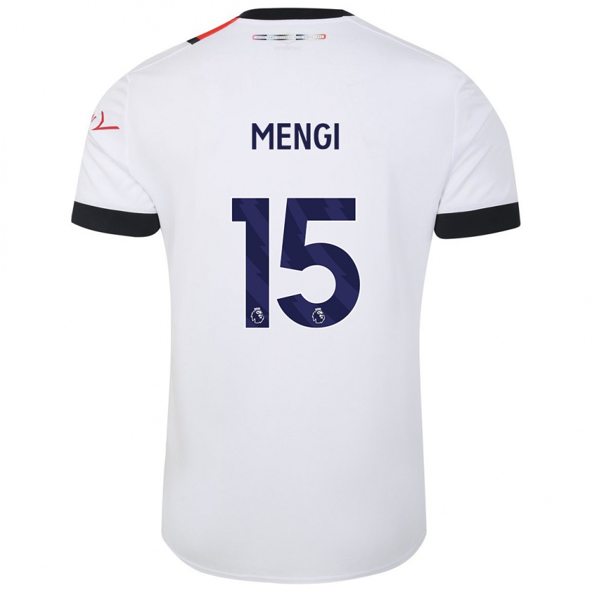 Damen Teden Mengi #15 Weiß Auswärtstrikot Trikot 2023/24 T-Shirt Österreich