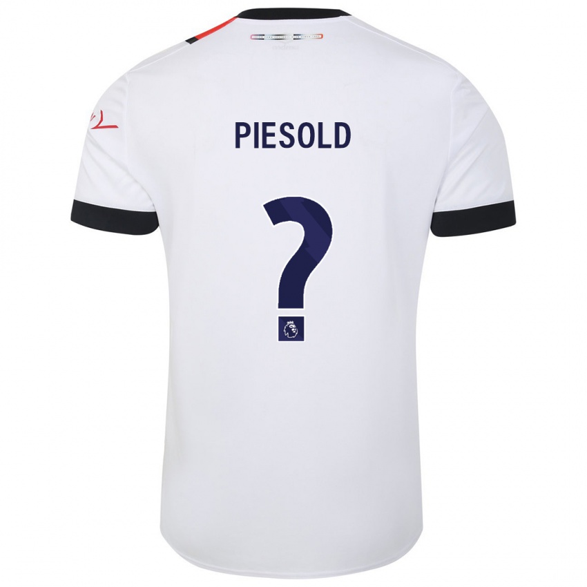 Damen Axel Piesold #0 Weiß Auswärtstrikot Trikot 2023/24 T-Shirt Österreich