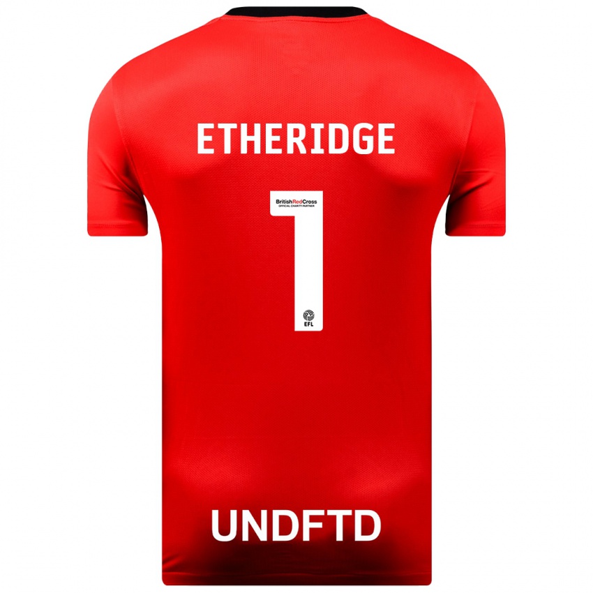 Damen Neil Etheridge #1 Rot Auswärtstrikot Trikot 2023/24 T-Shirt Österreich