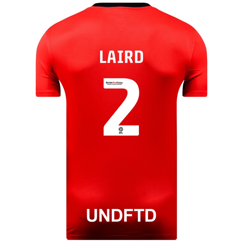 Damen Ethan Laird #2 Rot Auswärtstrikot Trikot 2023/24 T-Shirt Österreich