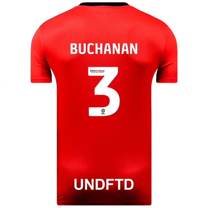 Damen Lee Buchanan #3 Rot Auswärtstrikot Trikot 2023/24 T-Shirt Österreich