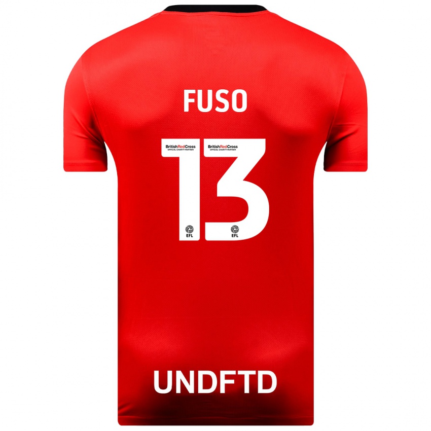 Damen Ivana Fuso #13 Rot Auswärtstrikot Trikot 2023/24 T-Shirt Österreich