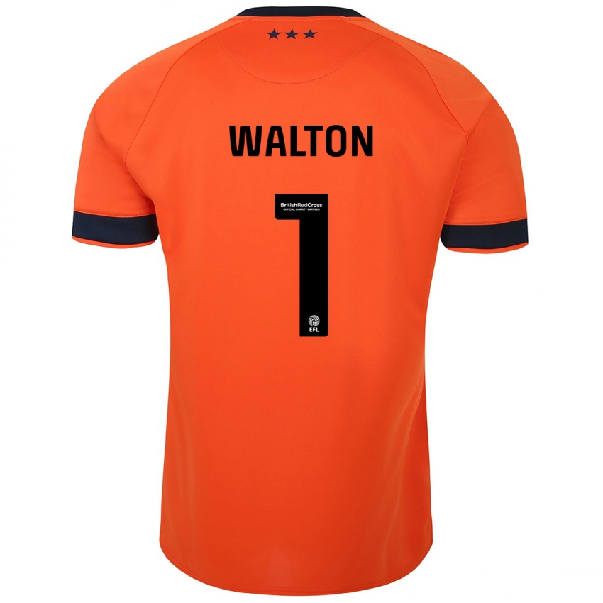 Damen Christian Walton #1 Orangefarben Auswärtstrikot Trikot 2023/24 T-Shirt Österreich
