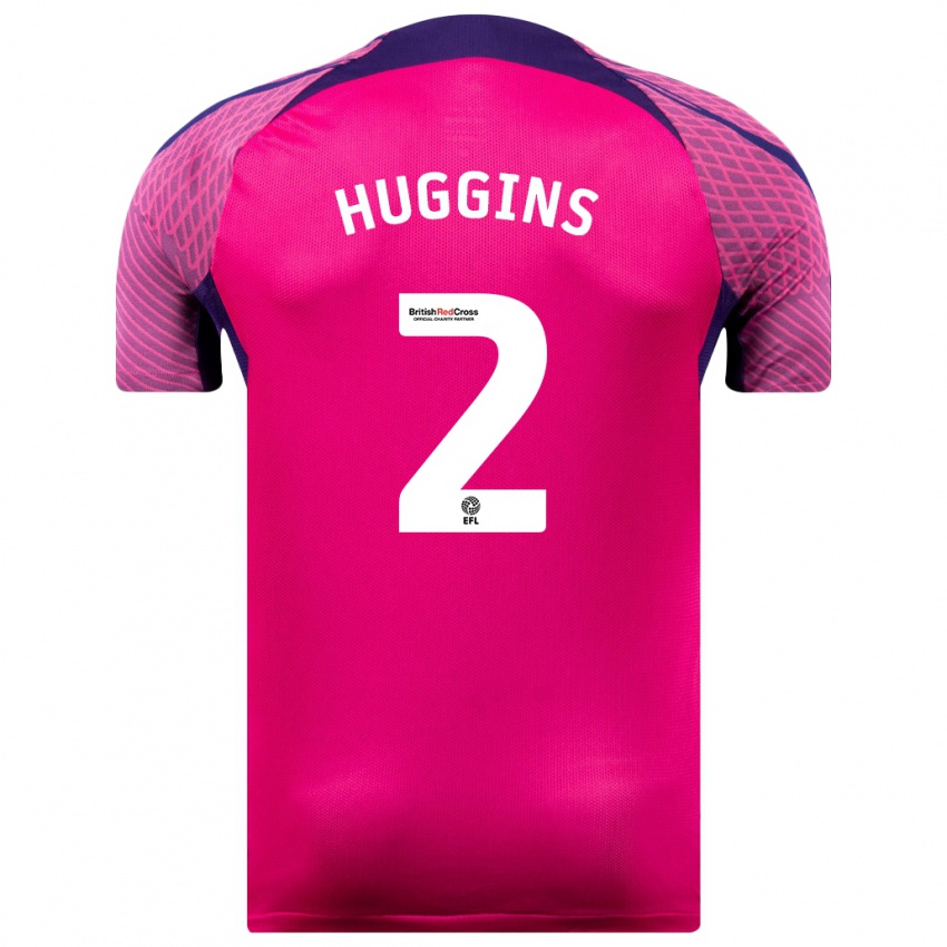 Damen Niall Huggins #2 Lila Auswärtstrikot Trikot 2023/24 T-Shirt Österreich