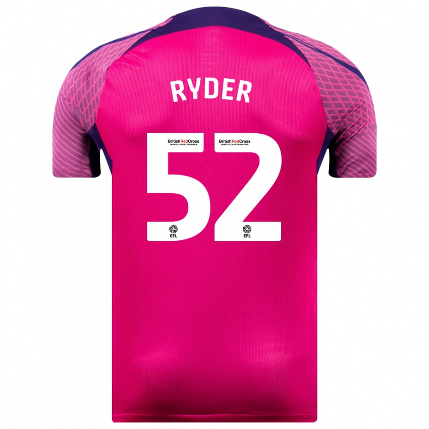Damen Joe Ryder #52 Lila Auswärtstrikot Trikot 2023/24 T-Shirt Österreich