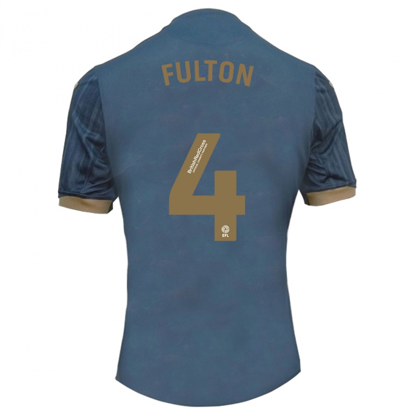 Damen Jay Fulton #4 Dunkles Blaugrün Auswärtstrikot Trikot 2023/24 T-Shirt Österreich