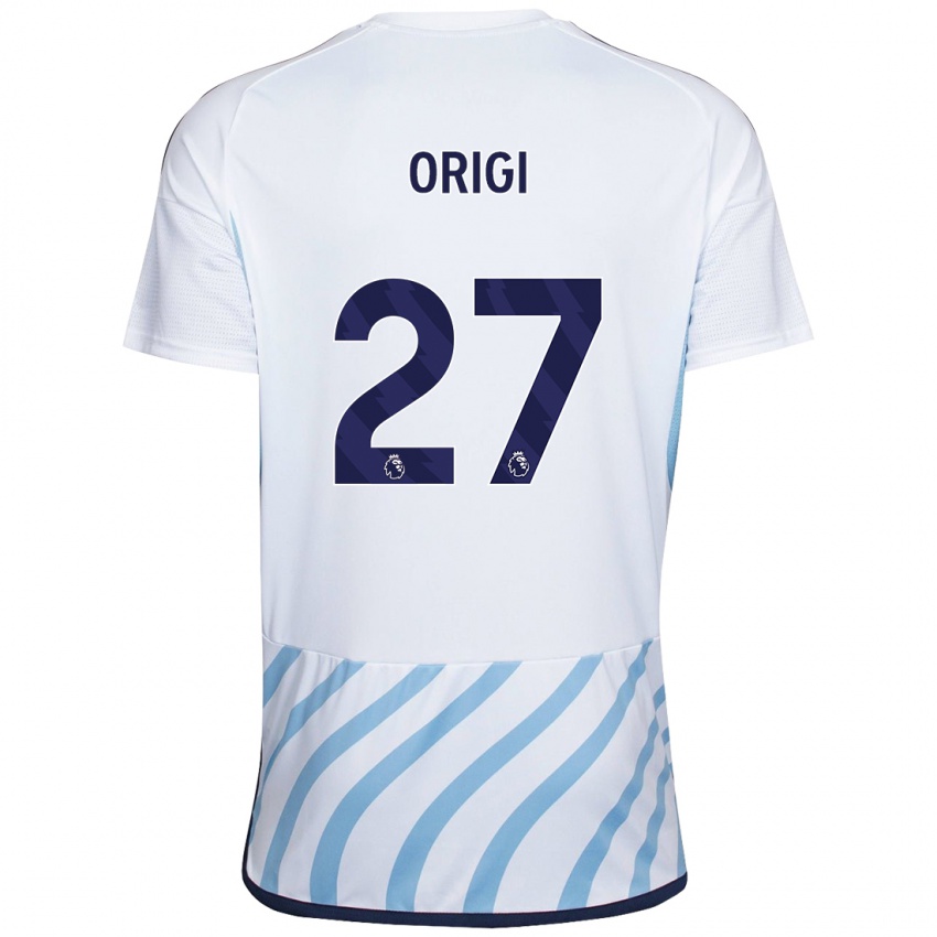 Damen Divock Origi #27 Weiß Blau Auswärtstrikot Trikot 2023/24 T-Shirt Österreich