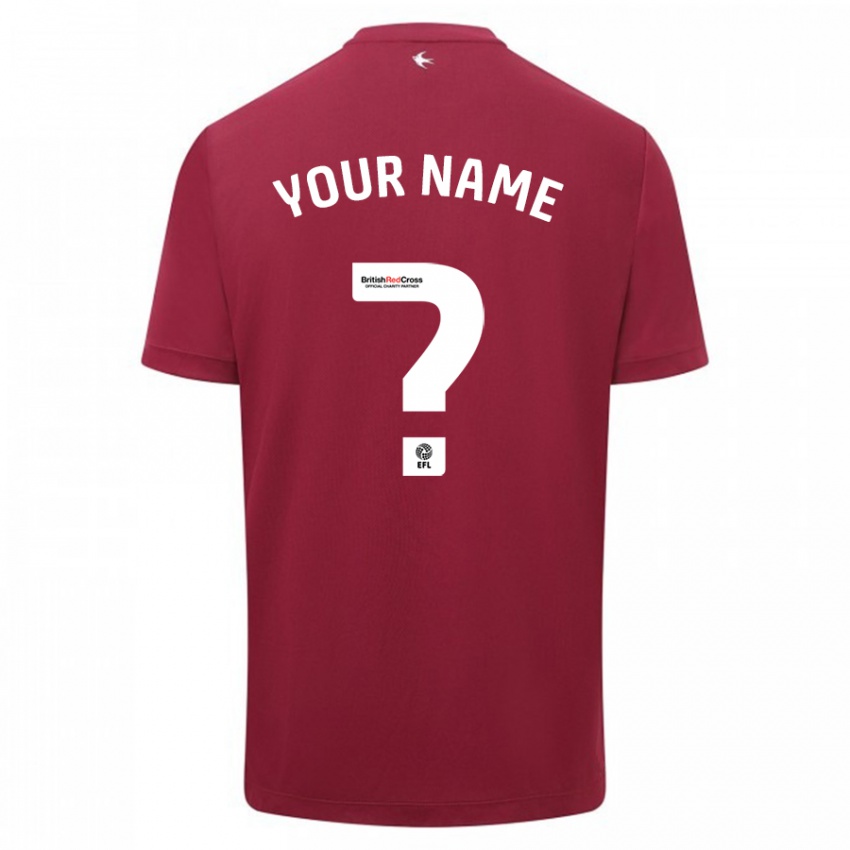 Damen Ihren Namen #0 Rot Auswärtstrikot Trikot 2023/24 T-Shirt Österreich