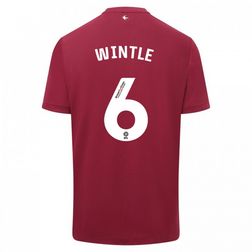 Damen Ryan Wintle #6 Rot Auswärtstrikot Trikot 2023/24 T-Shirt Österreich