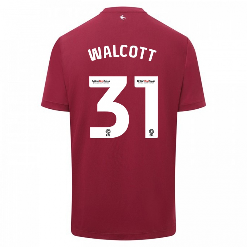 Damen Malachi Fagan Walcott #31 Rot Auswärtstrikot Trikot 2023/24 T-Shirt Österreich