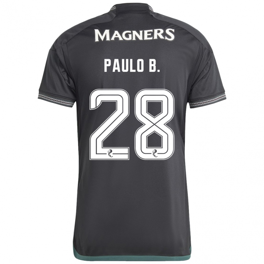 Damen Paulo Bernardo #28 Schwarz Auswärtstrikot Trikot 2023/24 T-Shirt Österreich