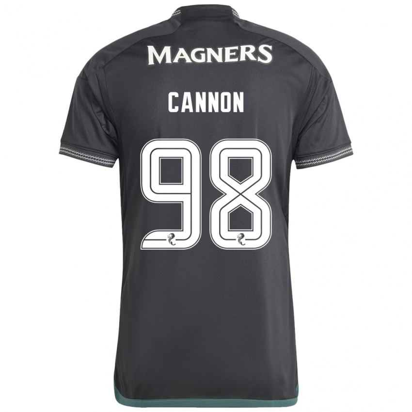 Damen Aidan Cannon #98 Schwarz Auswärtstrikot Trikot 2023/24 T-Shirt Österreich