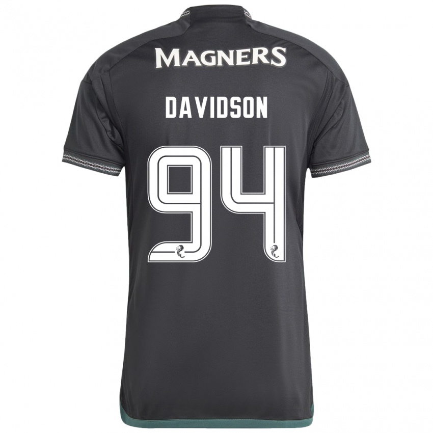 Damen Alasdair Davidson #94 Schwarz Auswärtstrikot Trikot 2023/24 T-Shirt Österreich