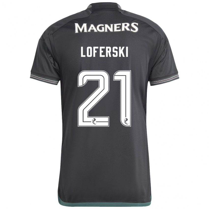 Damen Kit Loferski #21 Schwarz Auswärtstrikot Trikot 2023/24 T-Shirt Österreich