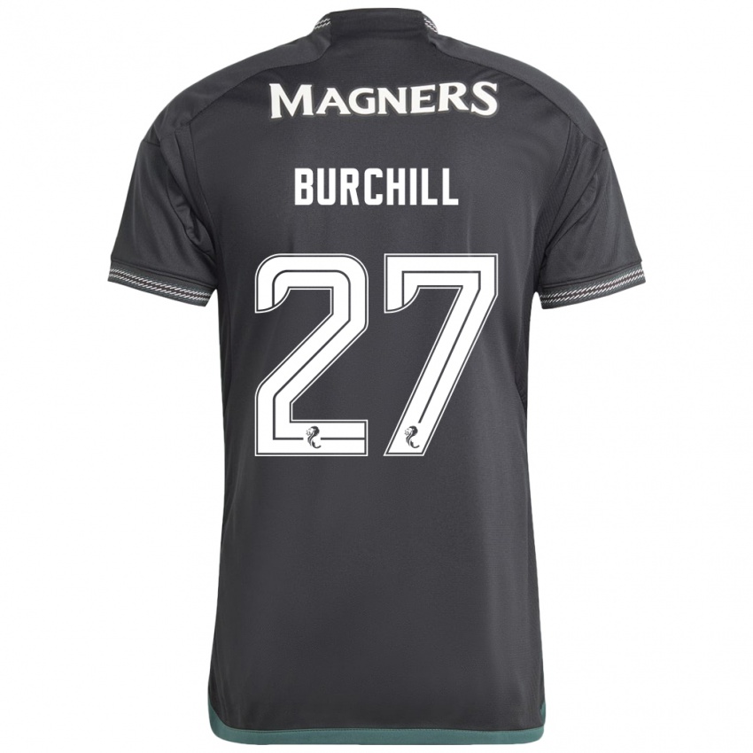Damen Tiree Burchill #27 Schwarz Auswärtstrikot Trikot 2023/24 T-Shirt Österreich
