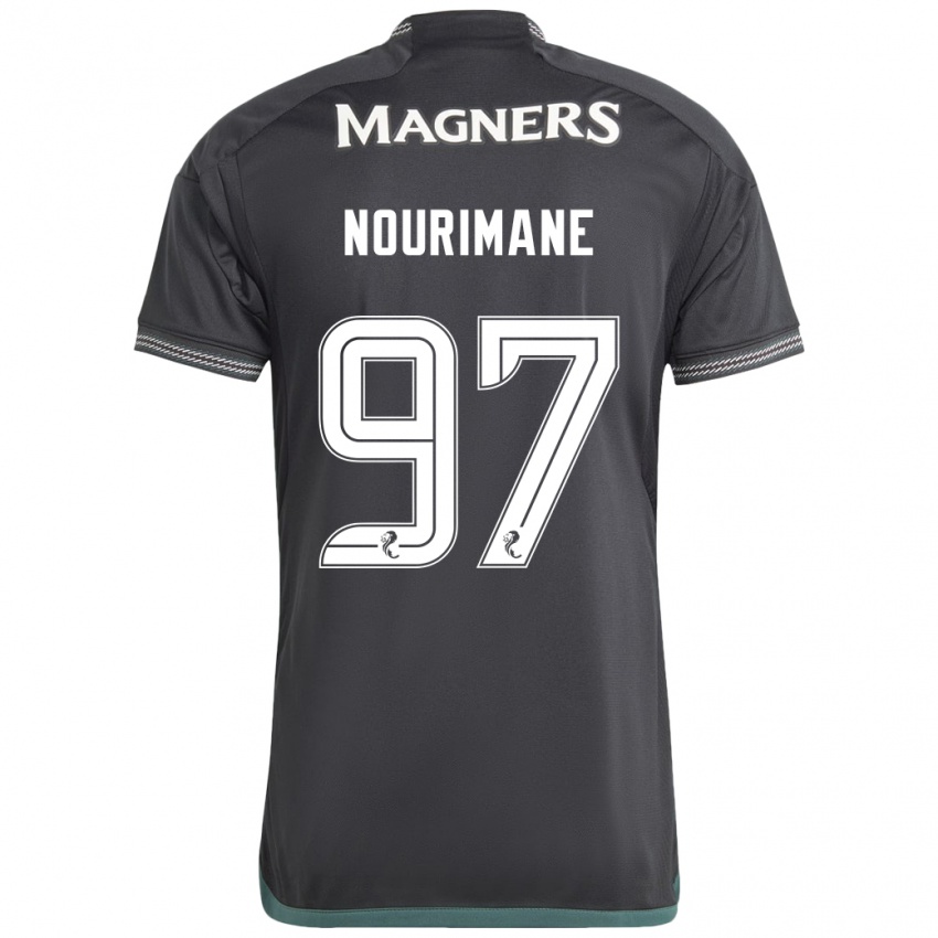 Damen Addi Nourimane #97 Schwarz Auswärtstrikot Trikot 2023/24 T-Shirt Österreich