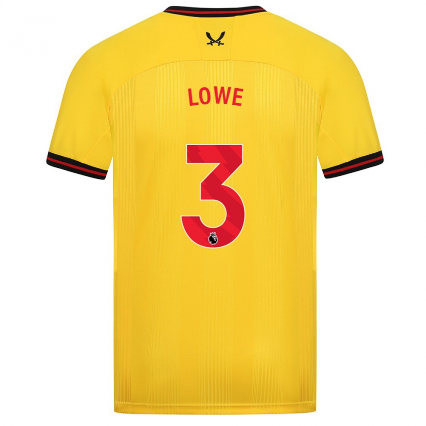Damen Max Lowe #3 Gelb Auswärtstrikot Trikot 2023/24 T-Shirt Österreich