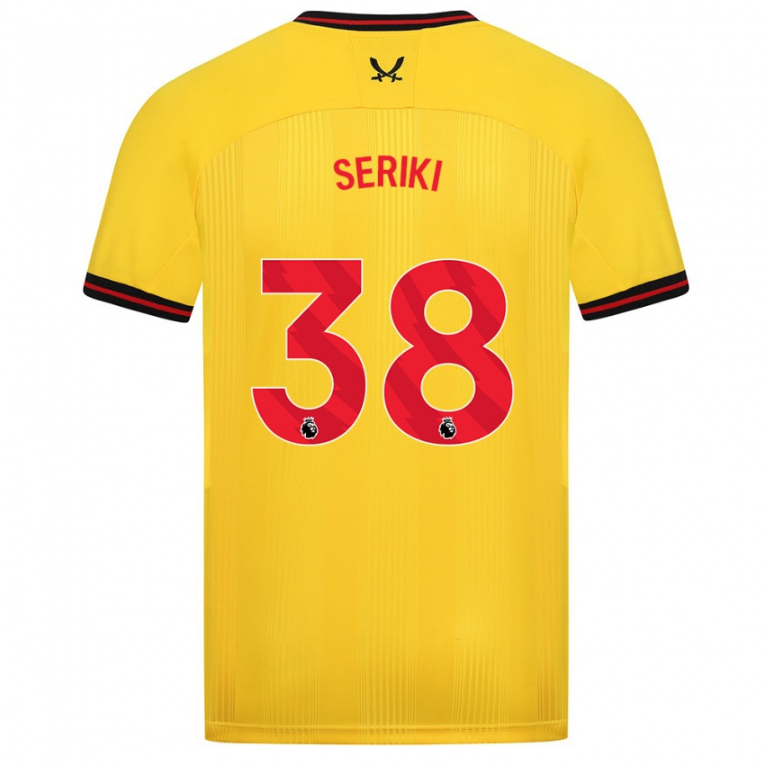 Damen Femi Seriki #38 Gelb Auswärtstrikot Trikot 2023/24 T-Shirt Österreich