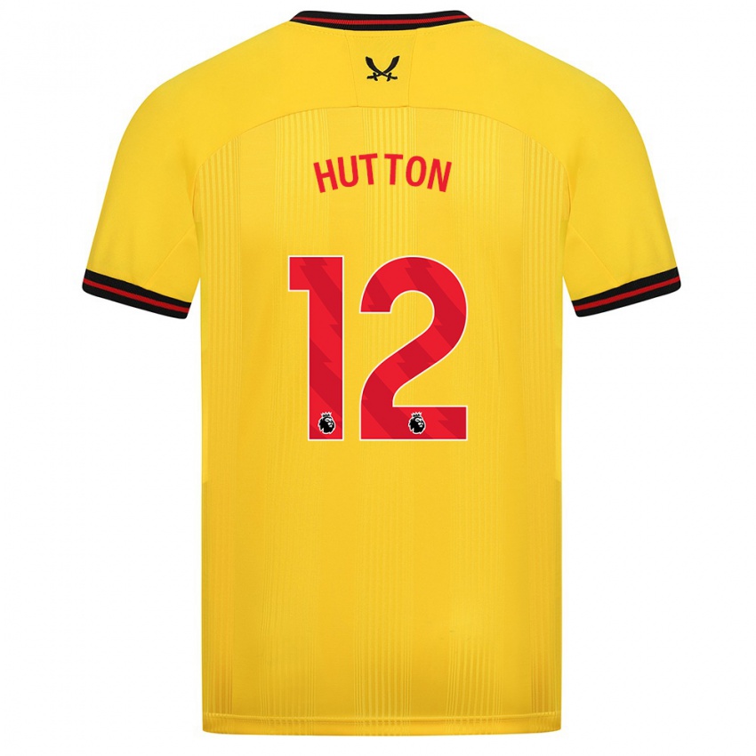 Damen Jodie Hutton #12 Gelb Auswärtstrikot Trikot 2023/24 T-Shirt Österreich