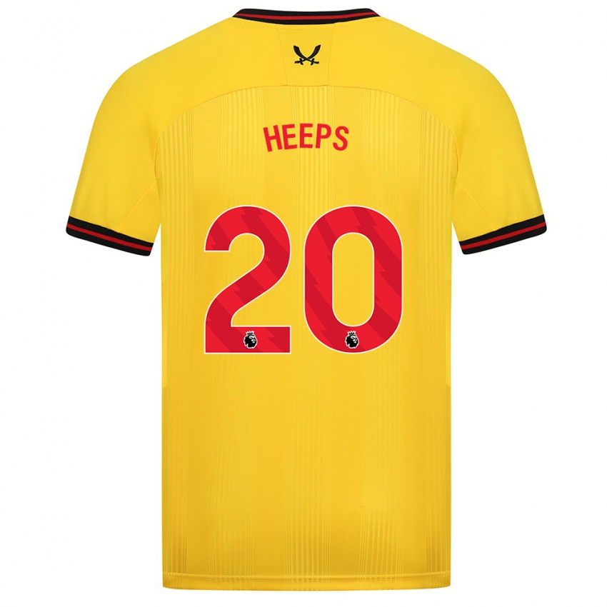 Damen Eleanor Heeps #20 Gelb Auswärtstrikot Trikot 2023/24 T-Shirt Österreich