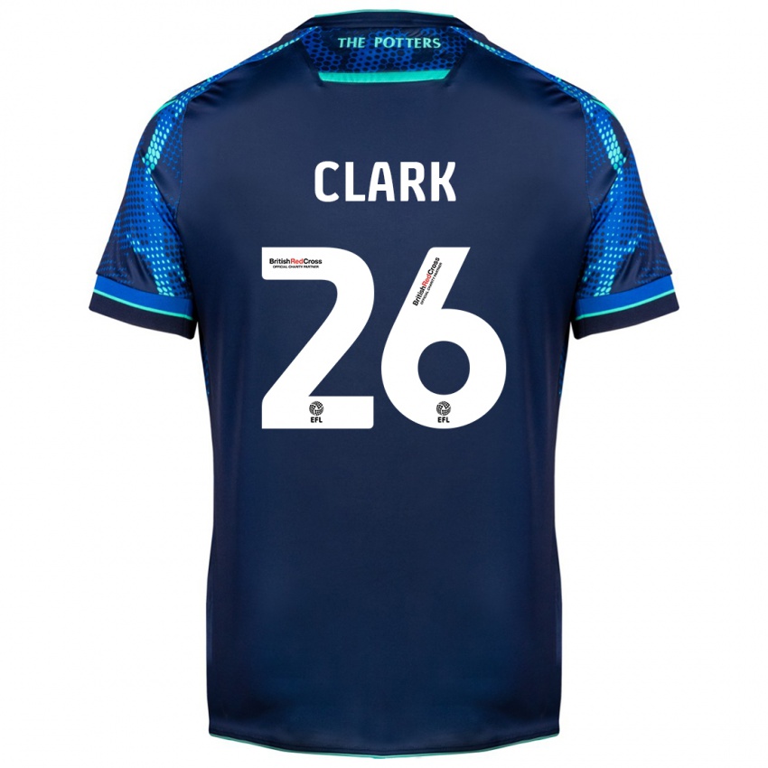 Damen Ciaran Clark #26 Marine Auswärtstrikot Trikot 2023/24 T-Shirt Österreich
