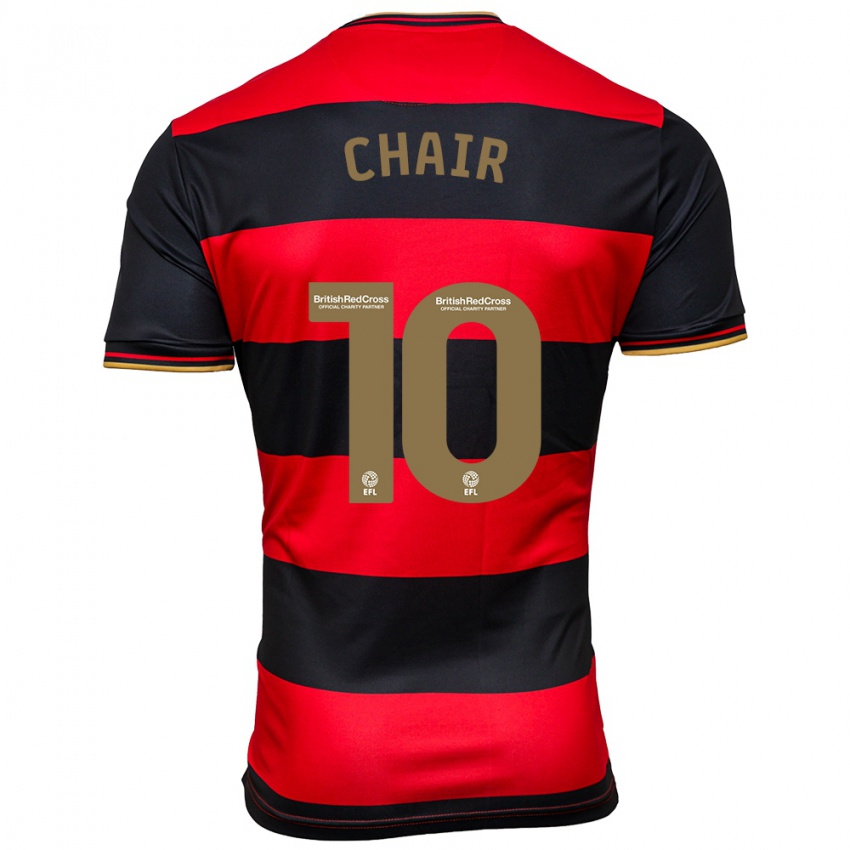 Damen Ilias Chair #10 Schwarz Rot Auswärtstrikot Trikot 2023/24 T-Shirt Österreich