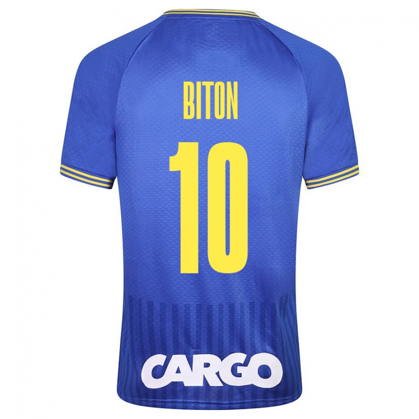 Damen Dan Biton #10 Blau Auswärtstrikot Trikot 2023/24 T-Shirt Österreich