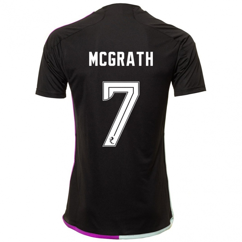 Damen Jamie Mcgrath #7 Schwarz Auswärtstrikot Trikot 2023/24 T-Shirt Österreich