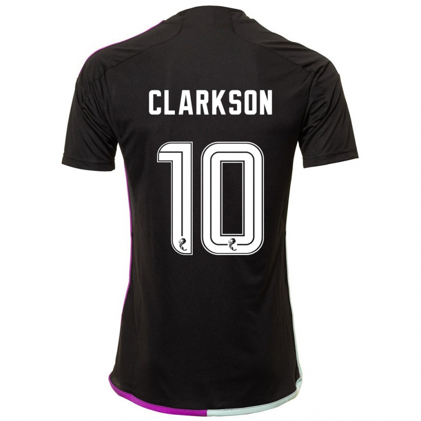 Damen Leighton Clarkson #10 Schwarz Auswärtstrikot Trikot 2023/24 T-Shirt Österreich