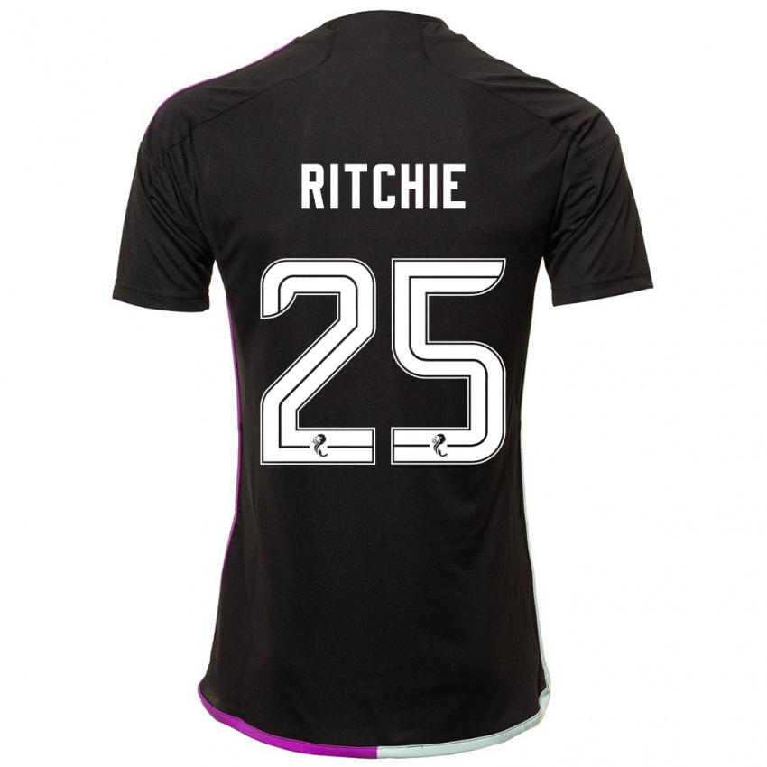 Damen Tom Ritchie #25 Schwarz Auswärtstrikot Trikot 2023/24 T-Shirt Österreich