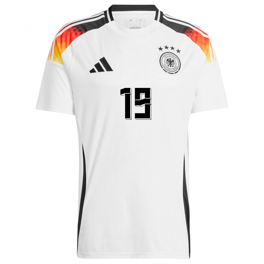 Kinder Deutschland Leroy Sane #19 Weiß Heimtrikot Trikot 24-26 T-Shirt Österreich