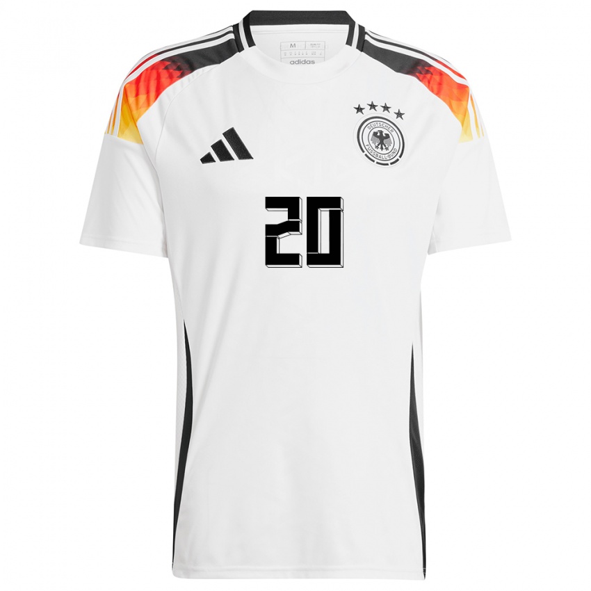 Kinder Deutschland Lazar Samardzic #20 Weiß Heimtrikot Trikot 24-26 T-Shirt Österreich