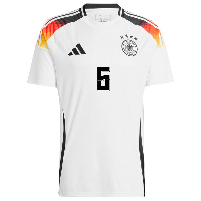 Kinder Deutschland Umut Tohumcu #6 Weiß Heimtrikot Trikot 24-26 T-Shirt Österreich