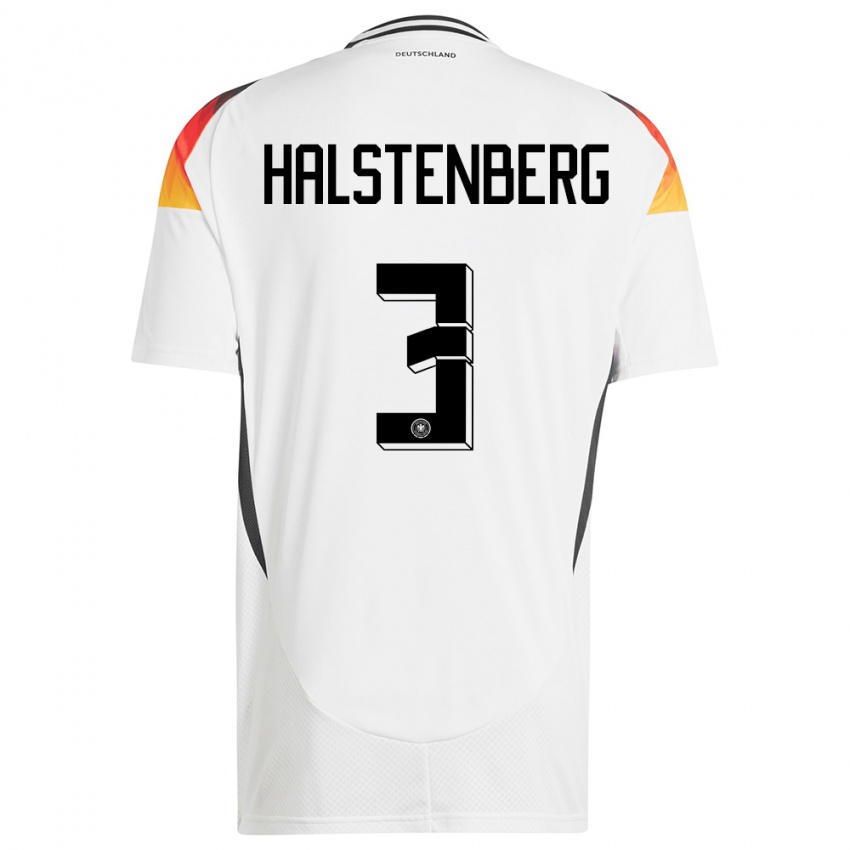 Kinder Deutschland Marcel Halstenberg #3 Weiß Heimtrikot Trikot 24-26 T-Shirt Österreich