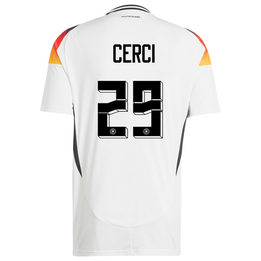Kinder Deutschland Selina Cerci #29 Weiß Heimtrikot Trikot 24-26 T-Shirt Österreich