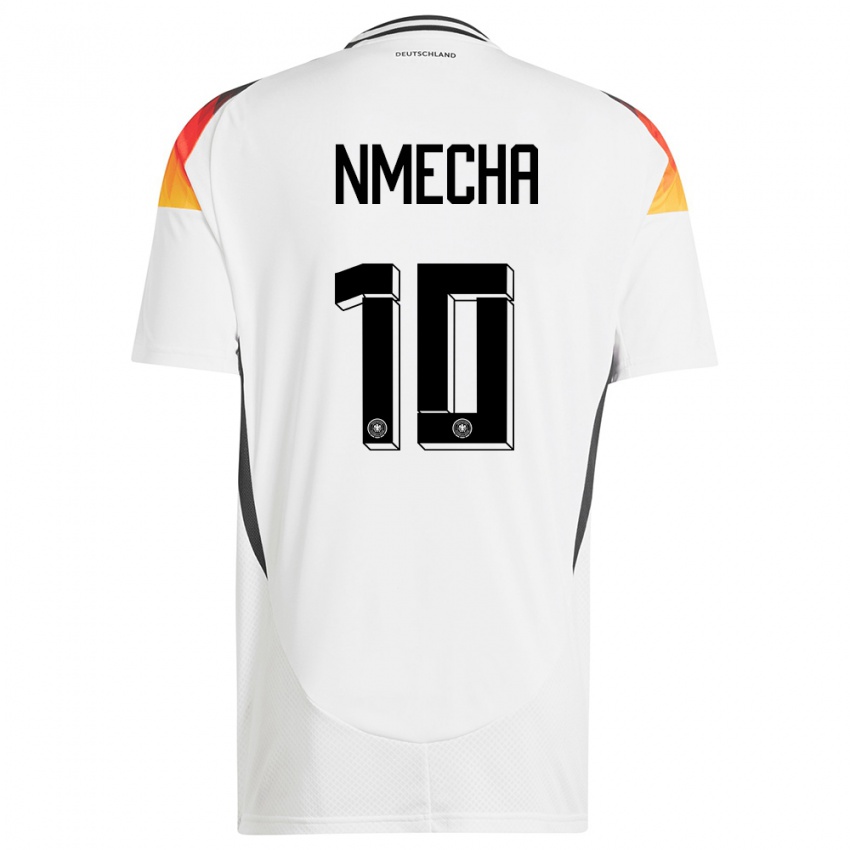 Kinder Deutschland Felix Nmecha #10 Weiß Heimtrikot Trikot 24-26 T-Shirt Österreich