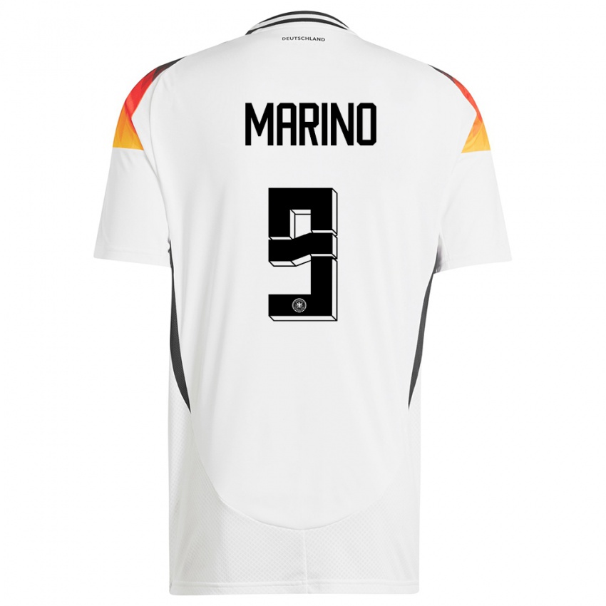 Kinder Deutschland Stefano Marino #9 Weiß Heimtrikot Trikot 24-26 T-Shirt Österreich