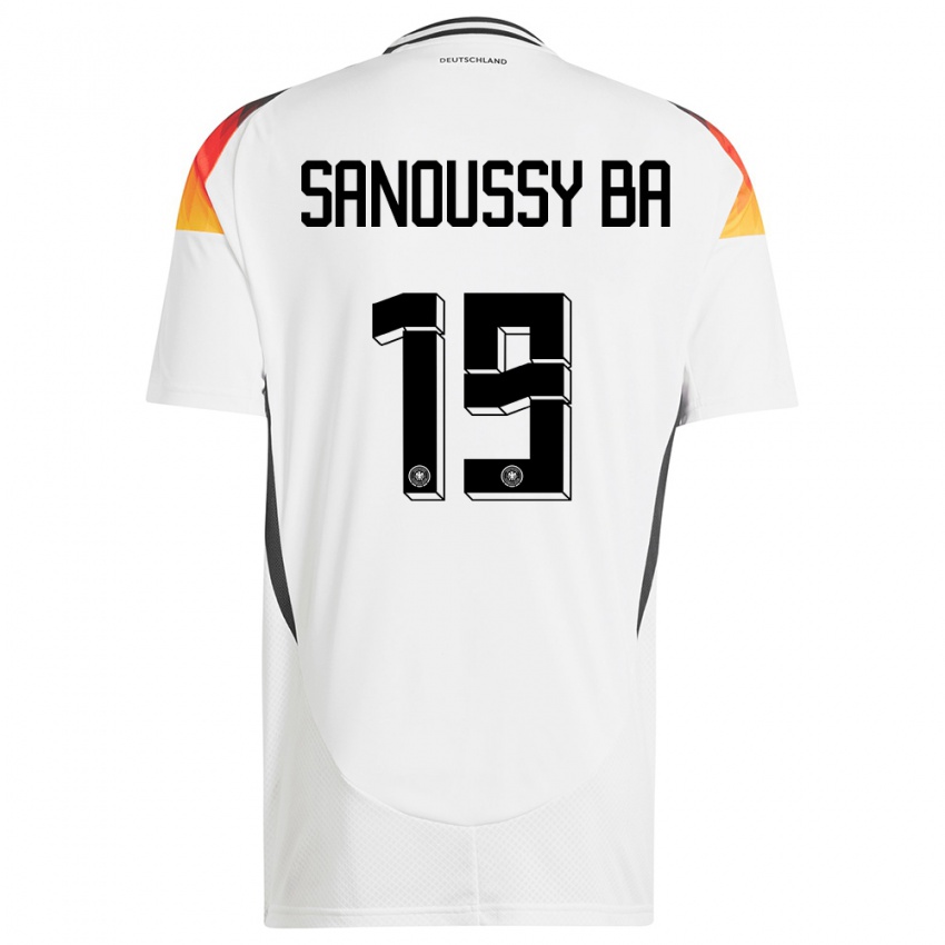 Kinder Deutschland Sanoussy Ba #19 Weiß Heimtrikot Trikot 24-26 T-Shirt Österreich
