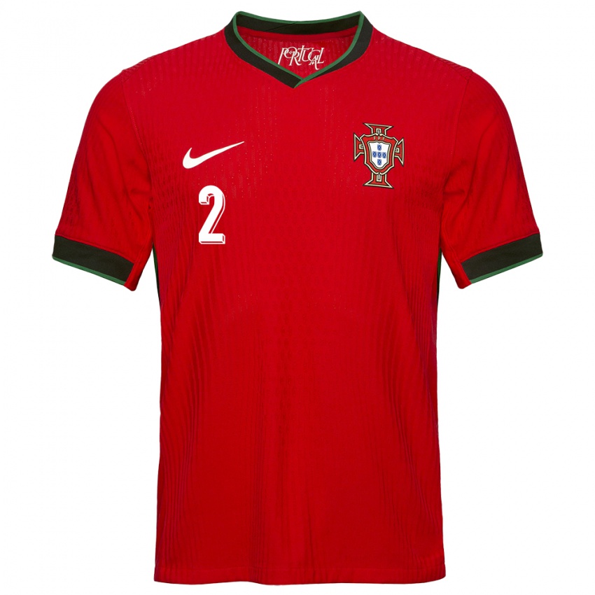 Kinder Portugal Tiago Djalo #2 Rot Heimtrikot Trikot 24-26 T-Shirt Österreich